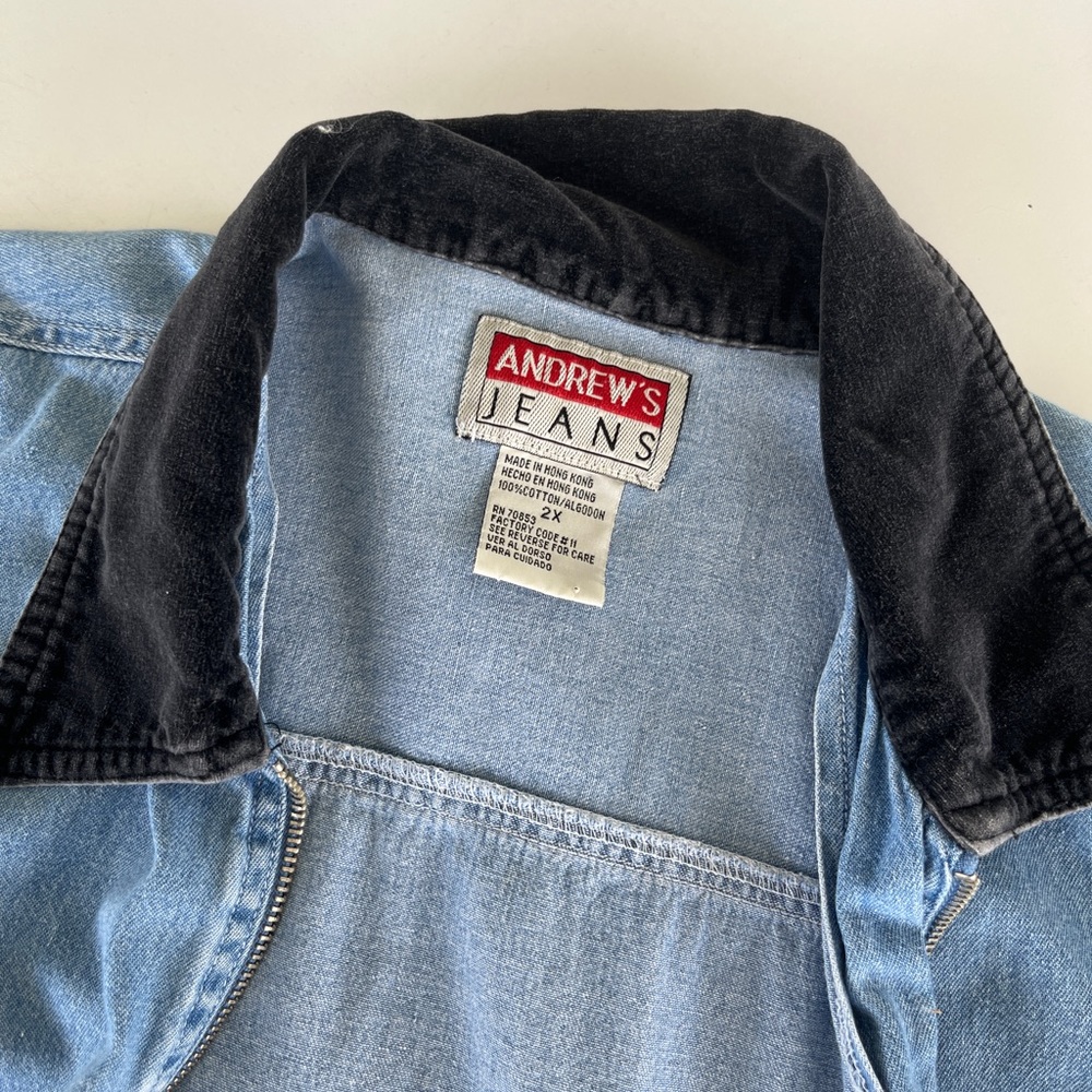 vintage denim long long sleeve - Picture 4 of 7